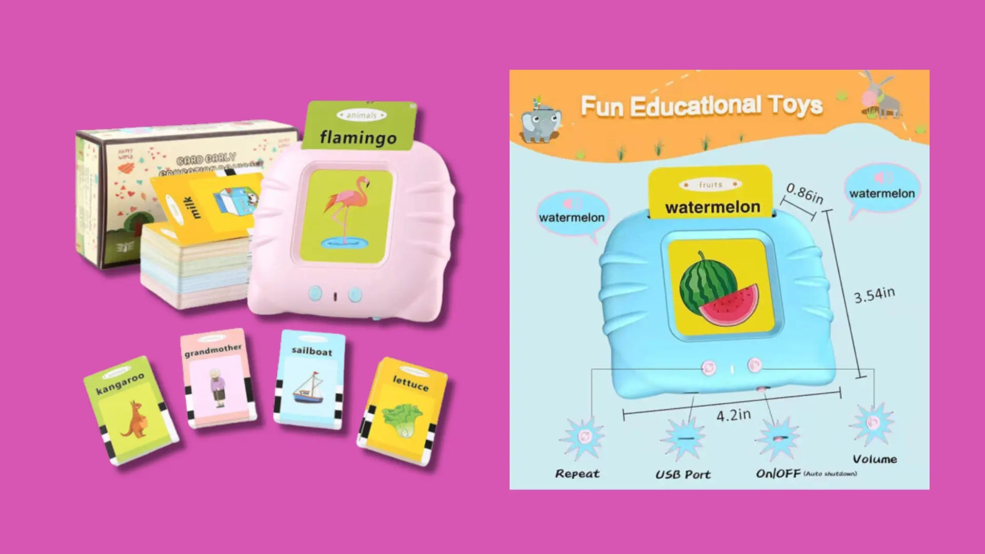 Talking Flash Cards for Toddlers with 224 Sight Words