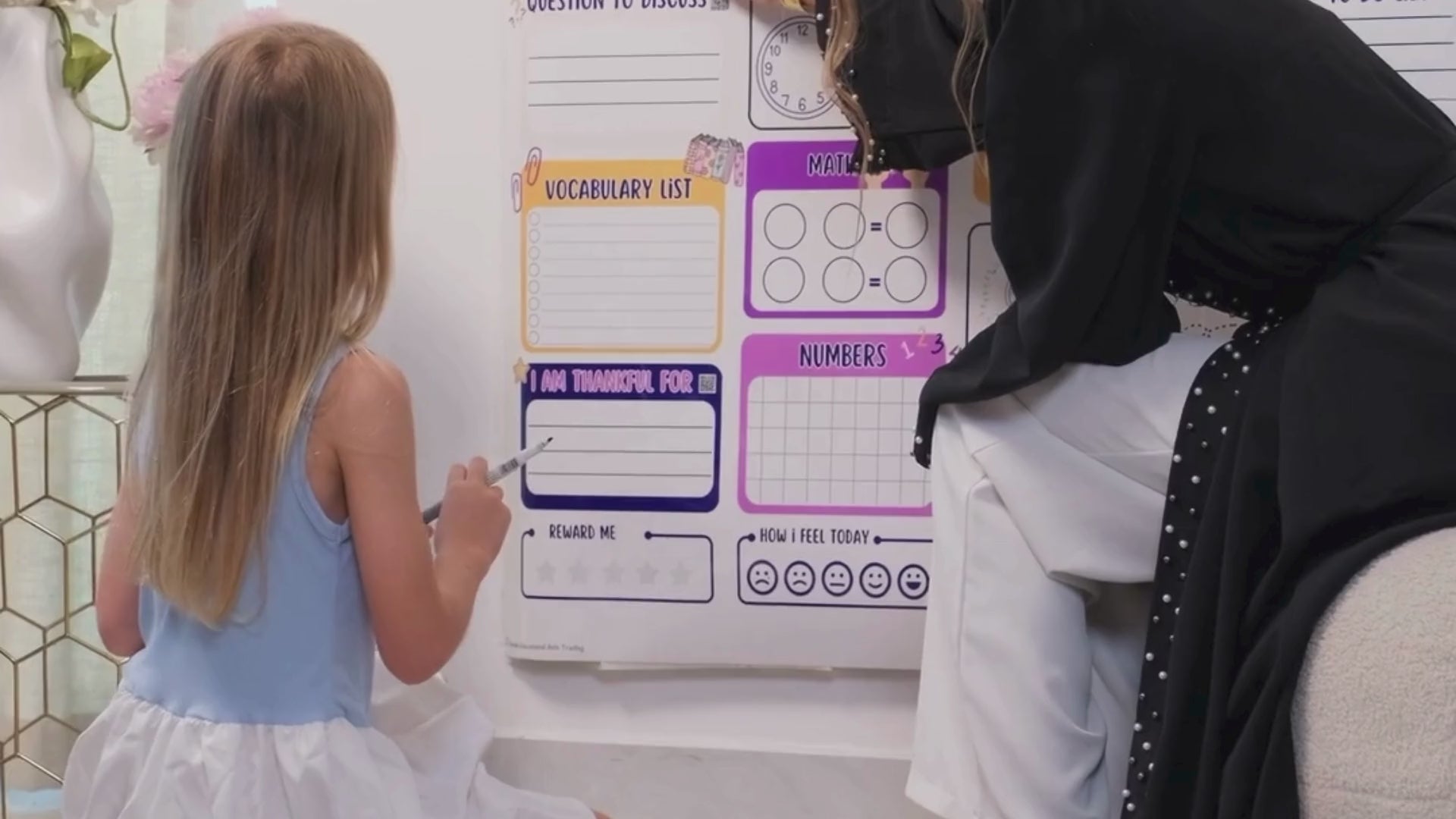 ملصق حائط مغناطيسي - "Plant My Mind" - سبورة بيضاء (ذاتية اللصق) 100 × 85 سم